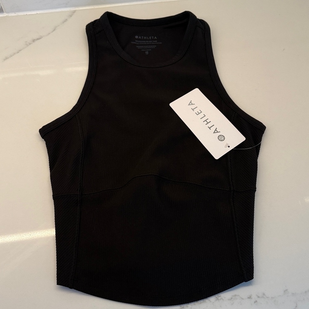 Athleta Jet Black Sleeveless Top
